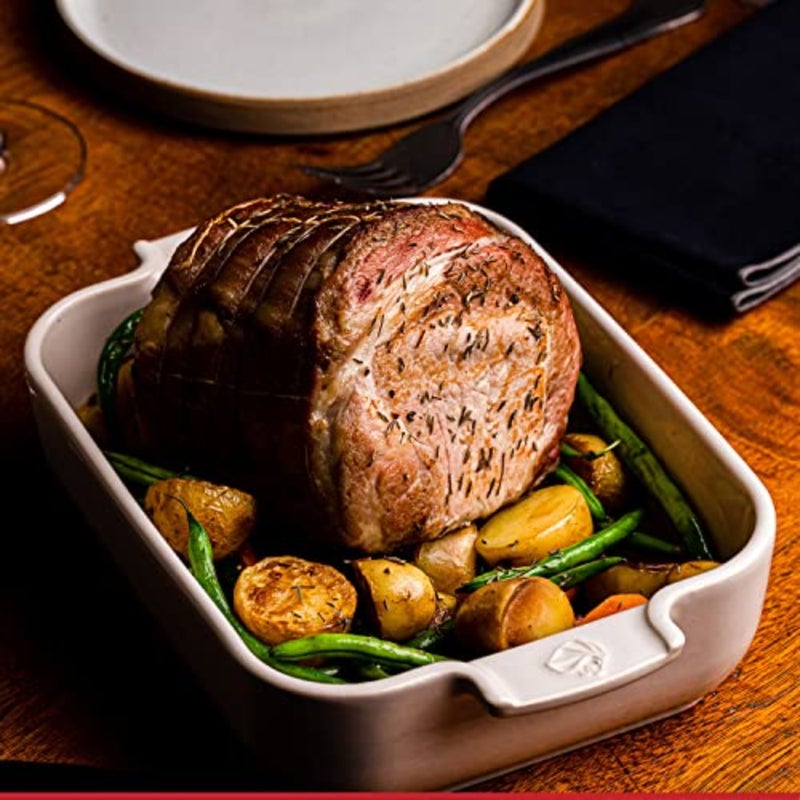 Appolia Rectangular Oven Dish cm. Ceramic. Mechanical and Thermal shock resistant. -20° to 250°C. Ergonomic handles.10 year warranty. Made in France - Image 2