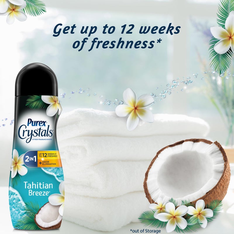 Purex Crystals in-wash Fragrance and Scent Booster, Tahitian Breeze, 21 Ounce (Pack of 4) - Image 5