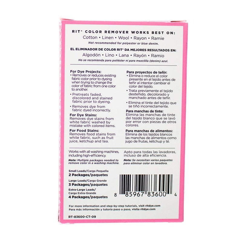 Craft County All Purpose Concentrated Rit Dye Powder Multi-Packs for Clothing, DÃ©cor, and Crafts â€“ Color Remover (1 Pack) - Image 2