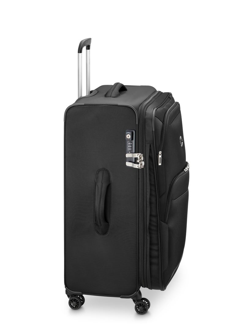 DELSEY Sky max 2.0 check in medium expandable luggage trolley double wheel bag (soft suitcase 71cm) black  - Image 5