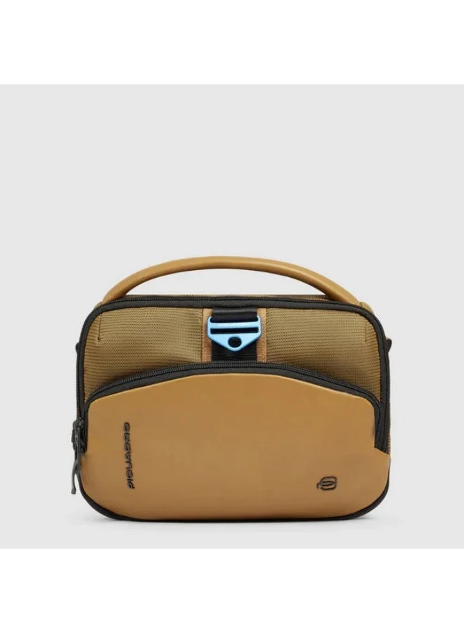 PIQUADRO Piquadro CA6635S137 Men's Crossbody Bag 9 Inch with iPad Mini Compartment, RFID Protection & Bio-Based Material