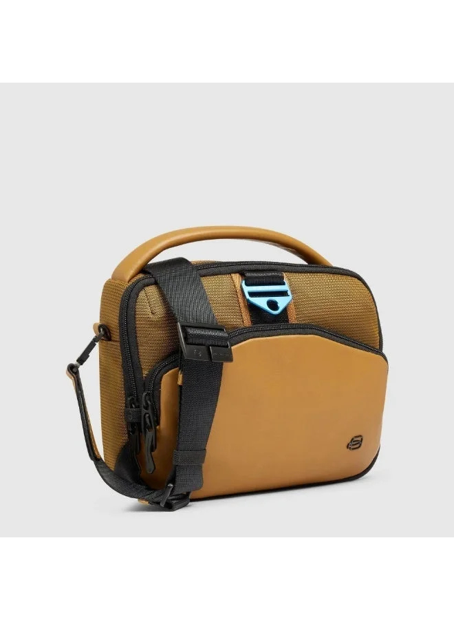 PIQUADRO Piquadro CA6635S137 Men's Crossbody Bag 9 Inch with iPad Mini Compartment, RFID Protection & Bio-Based Material