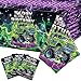 WovWeave 3 Pcs Monster Truck Tablecloths Green and Purple Monster Happy Birthday Table Cloth Plastic Disposable Truck Themed Table Covers for Rectangle Round Desk Supplies 54 x 108 Inch - Image 2