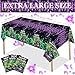 WovWeave 3 Pcs Monster Truck Tablecloths Green and Purple Monster Happy Birthday Table Cloth Plastic Disposable Truck Themed Table Covers for Rectangle Round Desk Supplies 54 x 108 Inch - Image 4