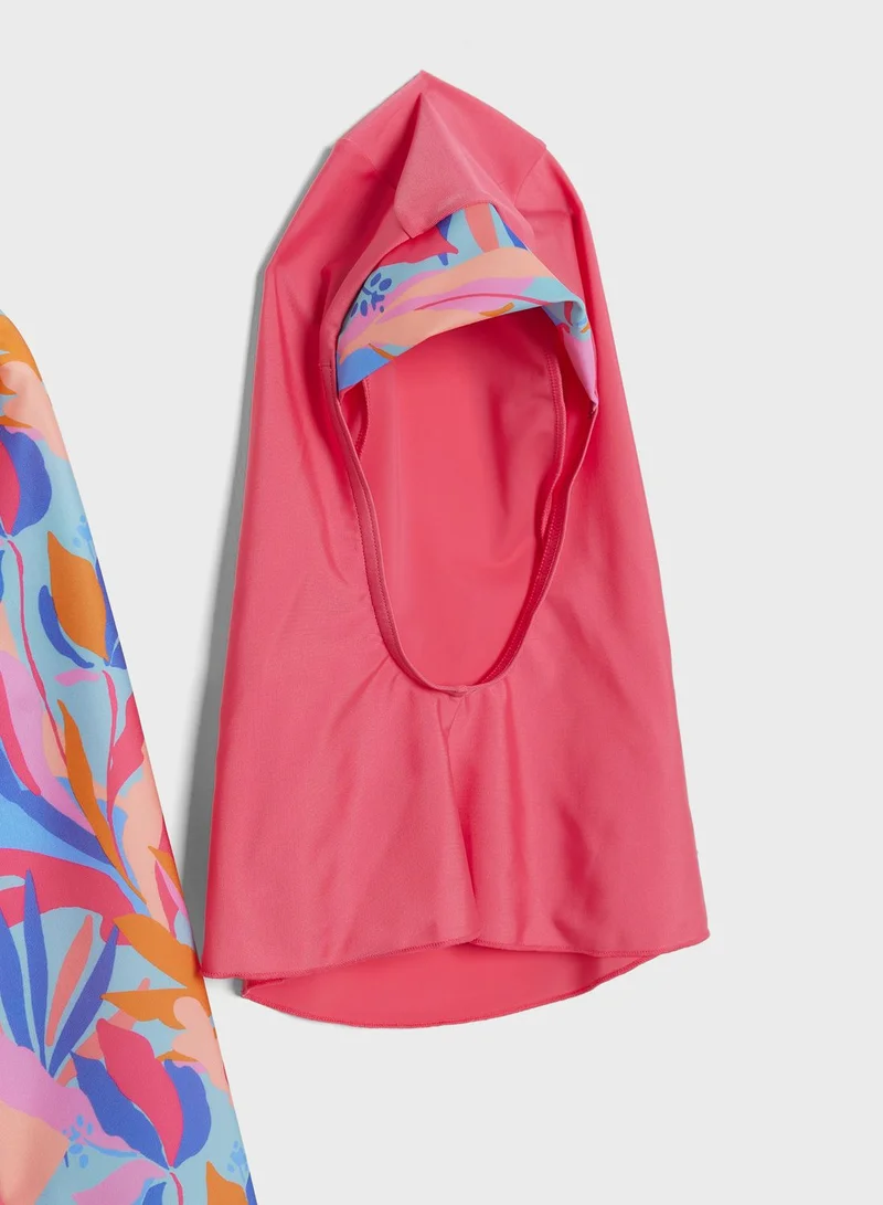 سبيدو طقم سباحة بوركيني للأطفال مكون من 3 قطع