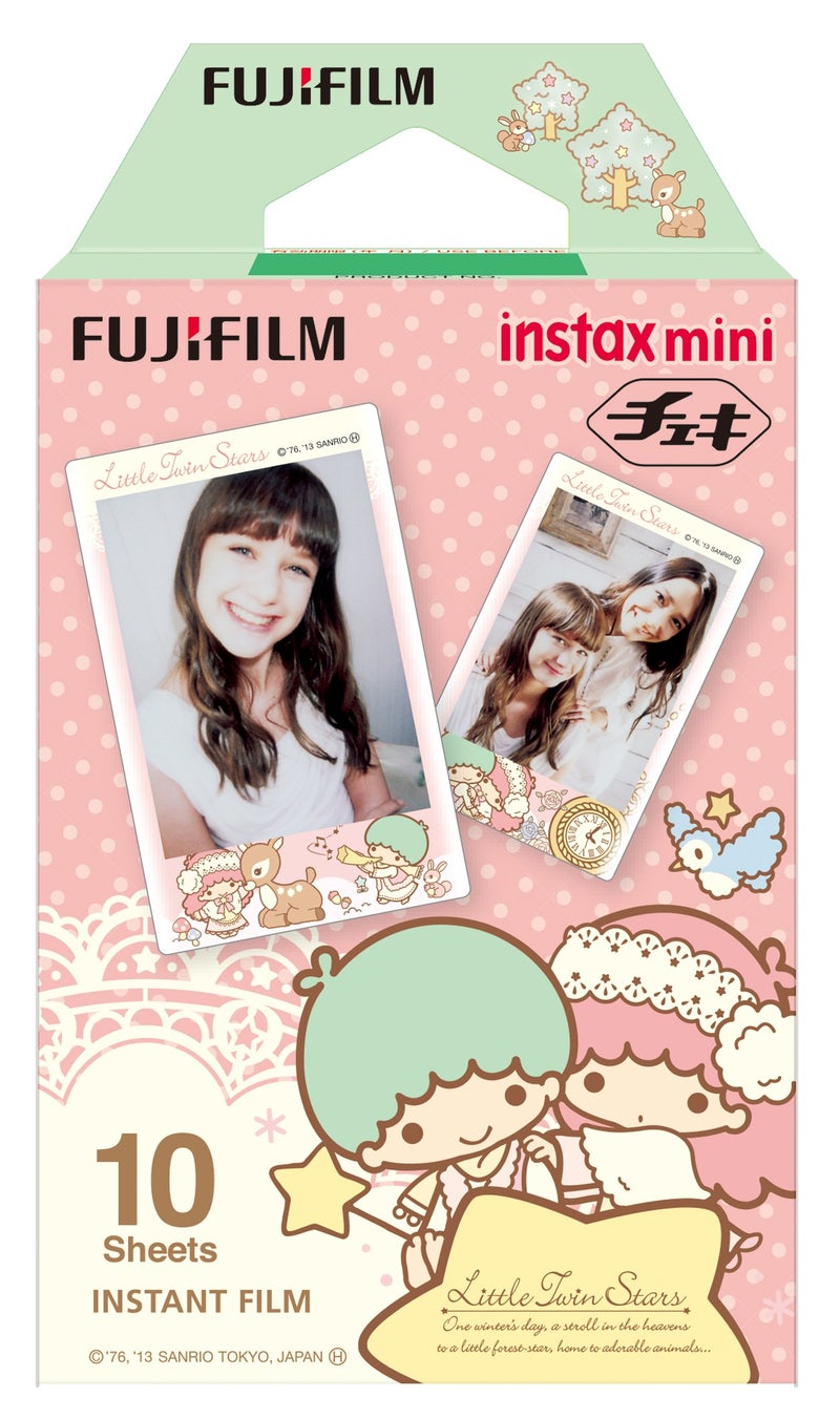 Instax 1 X Fuji Instax Mini Films Usable with Polaroid Mio & 300 - Lomo Diana Instant Back - Little Twin Stars - - Image 1