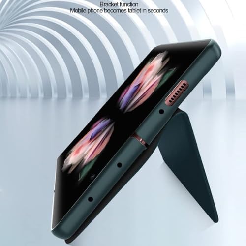 Tech Trendz TechTrendz 2in1 Protective Leather Flip Cover with Detachable Magnetic Back Cover Compatible with Samsung Galaxy Z Fold 4, Card Holder Kickstand Flip Case - Black - Image 5