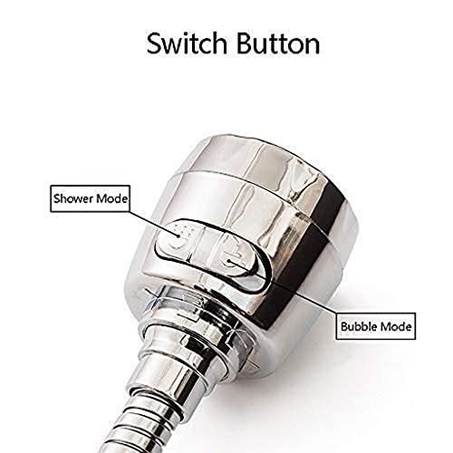 SHIDHMI Kitchen Sink Aerator - 360° Movable Rotatable Nozzle Faucet Sprayer Head Replacement With 2 Modes, Anti-Splash Tap, Standard - Image 3