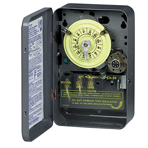 Intermatic T174 DPST 24 Hour 208-277-Volt Time Switch with Type 1 Indoor Enclosure, Color - Image 1