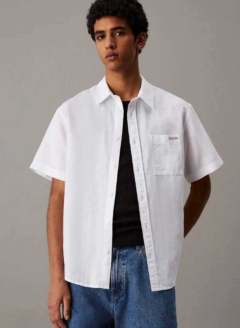 Linen Cotton Short Sleeve Shirt