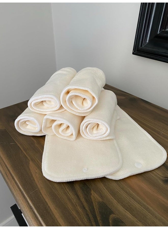 Nora's Nursery 7 Pack Inserts with Snap - Reusable and Absorbent - Perfect for Any Diaper - Image 4