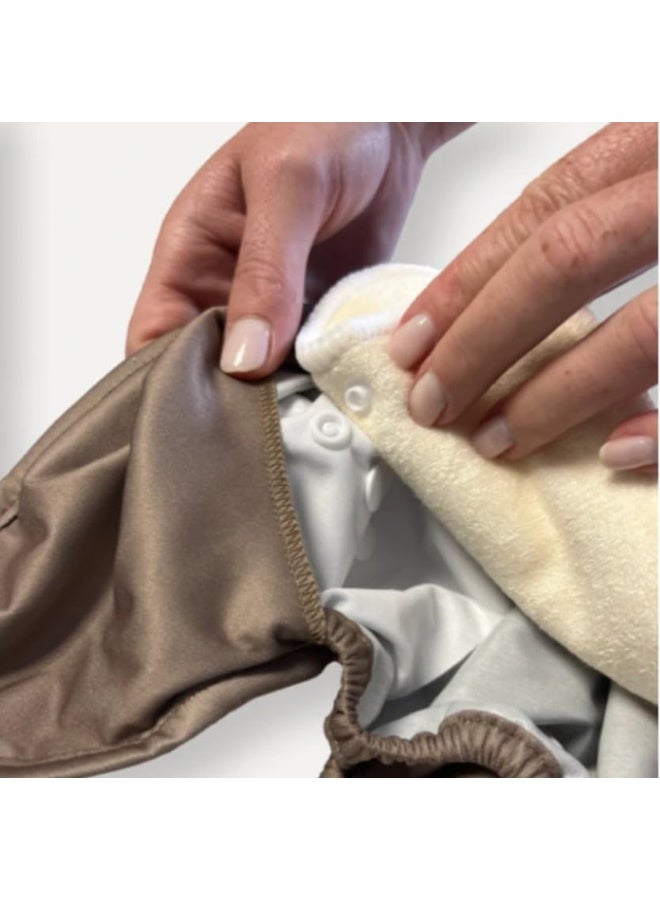 Nora's Nursery 7 Pack Inserts with Snap - Reusable and Absorbent - Perfect for Any Diaper - Image 3