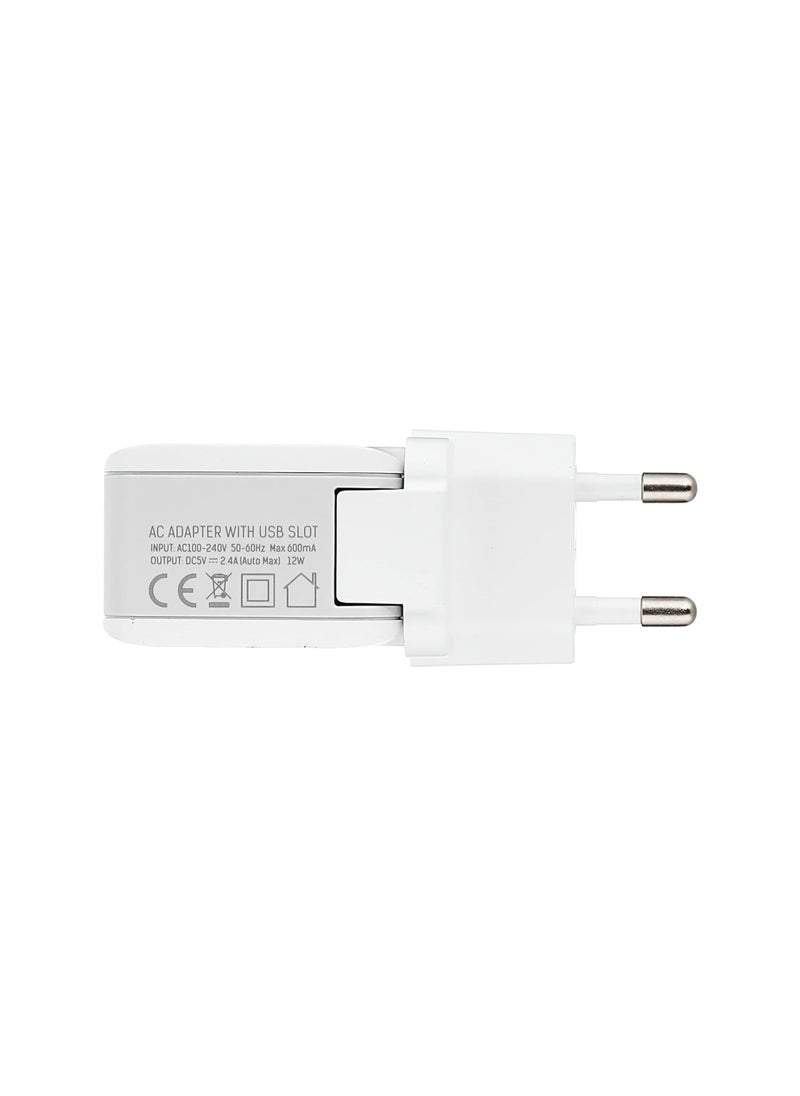 LDNIO - LDNIO A2203 lightning Travel Fast Charger with 2 USB Ports and lightning Cable - Image 1