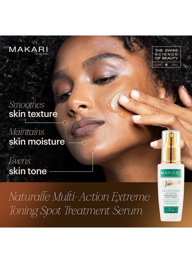 Makari - Naturalle Multiaction Extreme Skin Lightening Serum 1.7Oz Moisturizing & Whitening Face Serum With Argan Oil & Spf 15 - Image 1