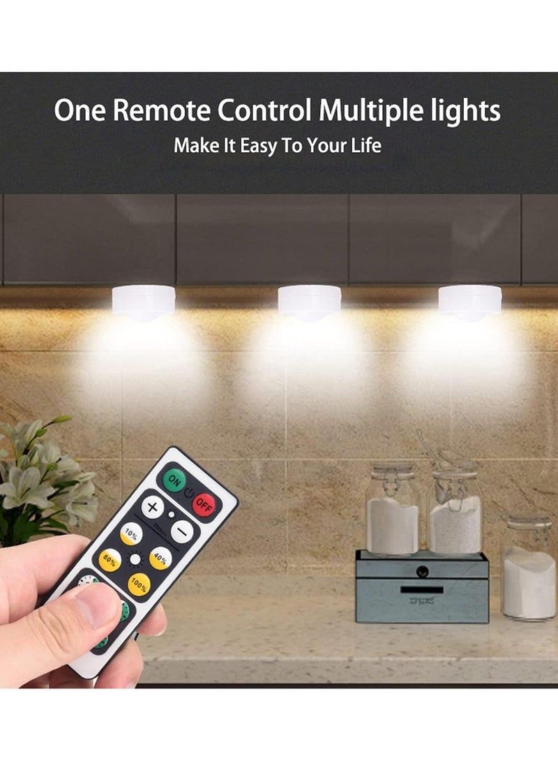 HOMESTAR 6 Piece LED Night Light Cordless Battery Powered Sensor Cabinet with Remote Control For Hallways Stairs and Bedrooms - Image 3