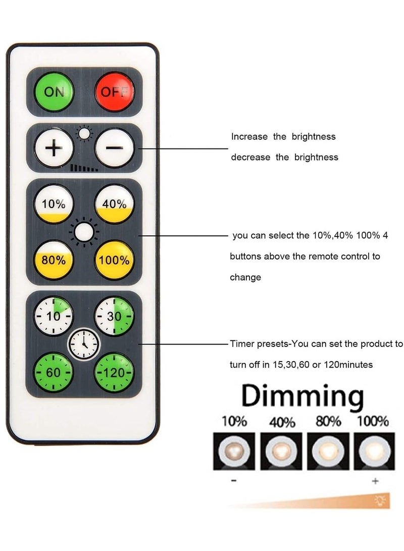 HOMESTAR 6 Piece LED Night Light Cordless Battery Powered Sensor Cabinet with Remote Control For Hallways Stairs and Bedrooms - Image 5