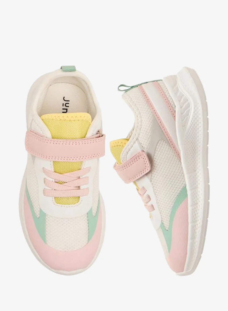 جونيورز Girls Hook & Loop Ankle School Sneakers