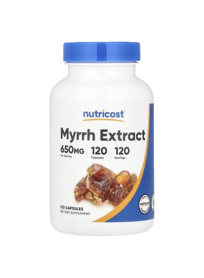 Nutricost, Myrrh Extract, 650 mg, 120 Capsules (Packaging may vary) - Image 1