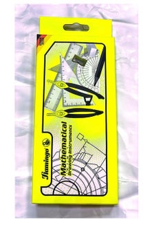 FLAMINGO 10-Piece Mathematical Drawing Instrument Set Assorted Color 