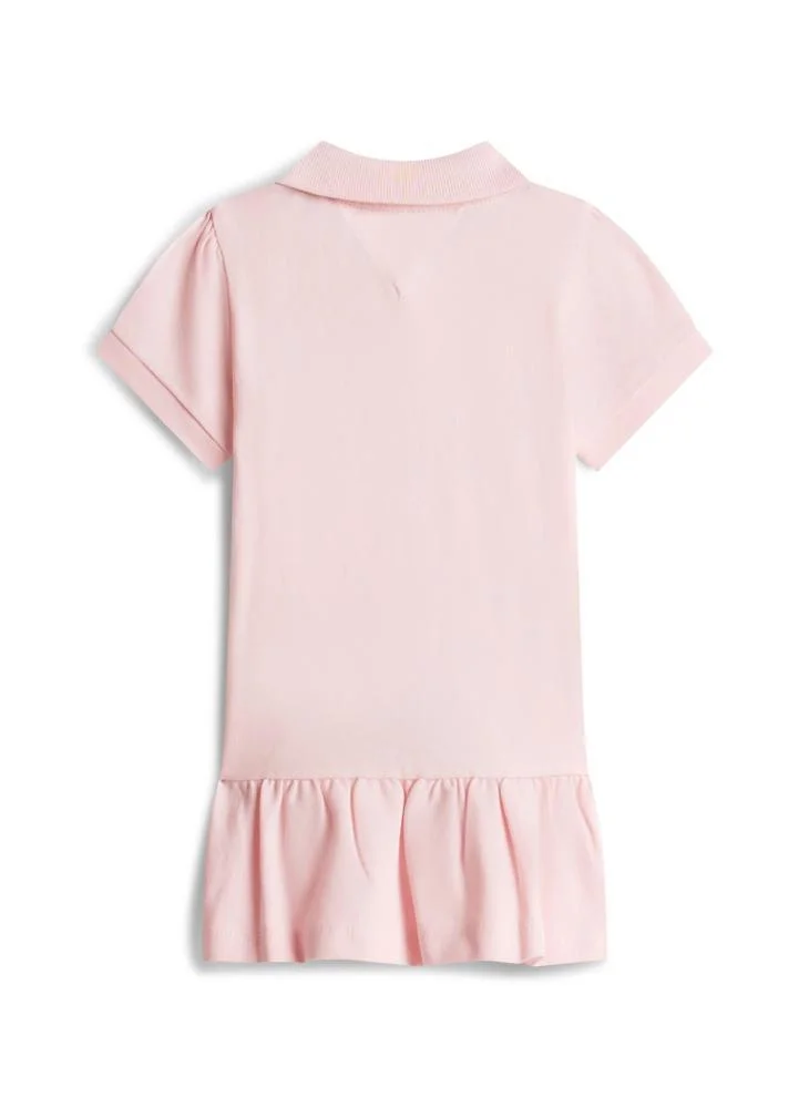Tommy Hilfiger light pink Essential Pique Short Sleeve Polo Dress for Women | Best Price UAE