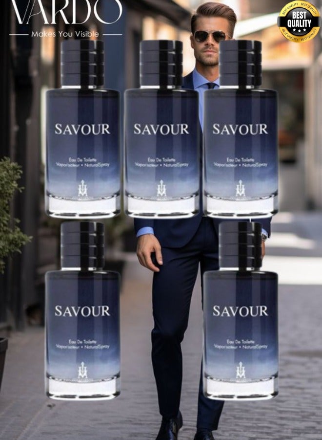 كوليكشن 5 قطع عطر سافور 85 مل - Image 1