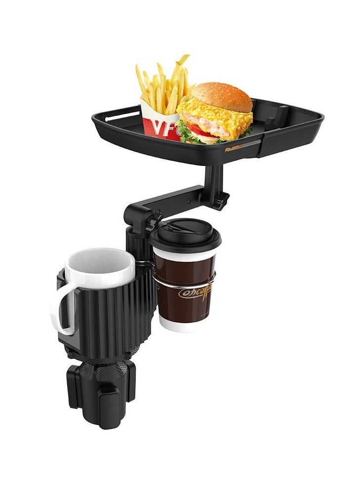 Car Multifunctional Organizer with Tray, 3-in-1 Cell Phone Snack Cup Holder, Drink Coffee Cup Organizer. - Image 1