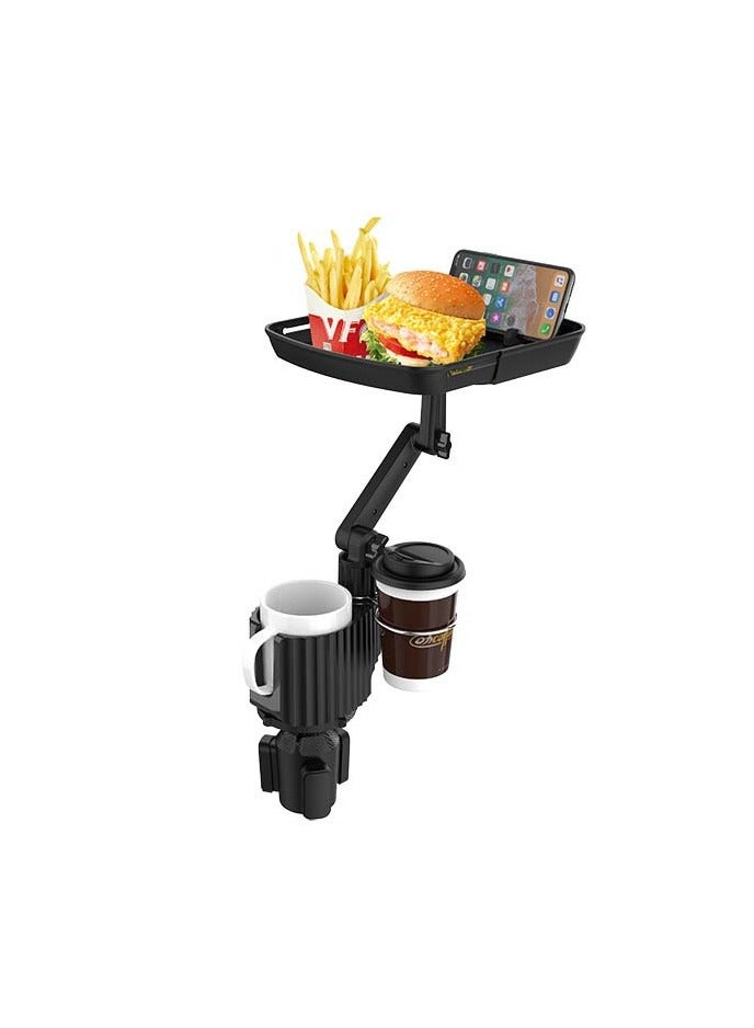 Car Multifunctional Organizer with Tray, 3-in-1 Cell Phone Snack Cup Holder, Drink Coffee Cup Organizer. - Image 2