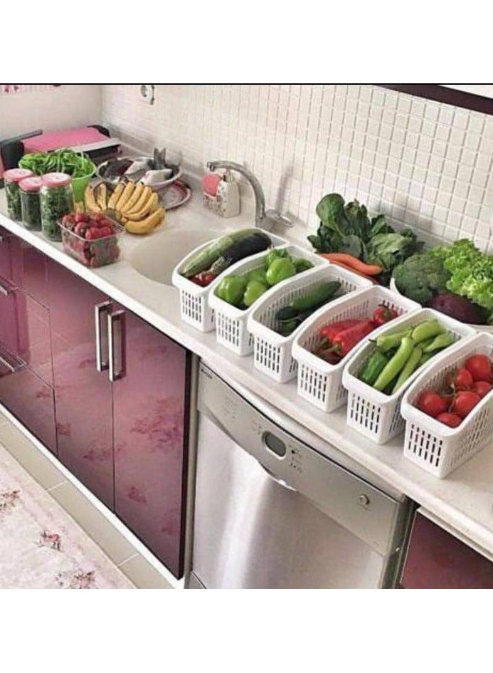 Fridge or Kitchen Organizer Shelf - 2 Pieces - Assorted Colors__Multiple shapes - Image 3