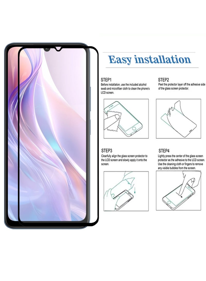 For Xiaomi Redmi 13C 4G/ 5G-Screen Protector – Edge to Edge Tempered Glass Screen Protector, High Transparency, Delicate Touch, Anti-Explosion, Smooth Arc Edges, Easy Installation - Image 4