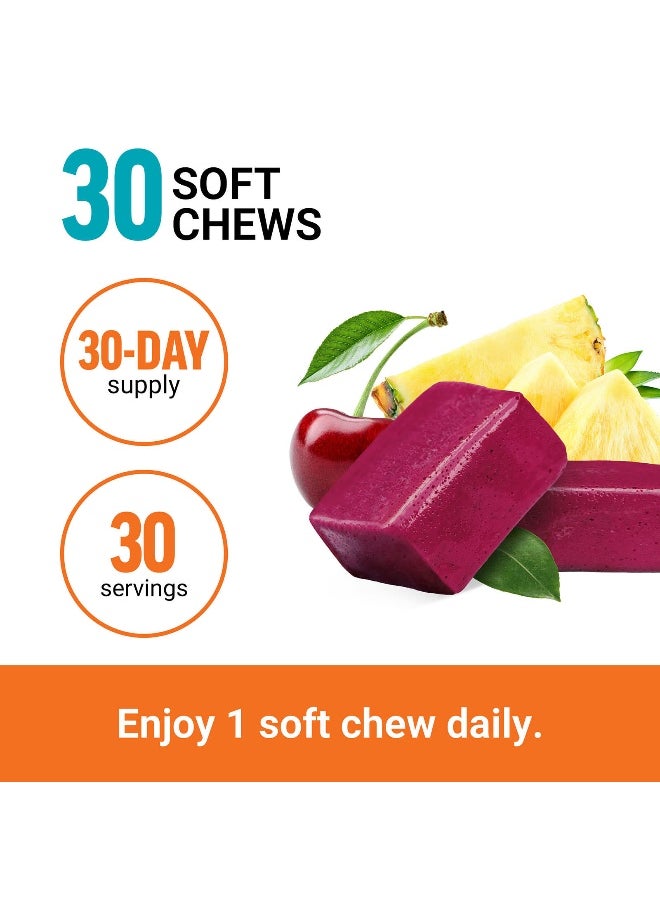 Force Factor Force Factor, Happy Mood, Tropical Fruit, 30 Soft Chews  - Image 4