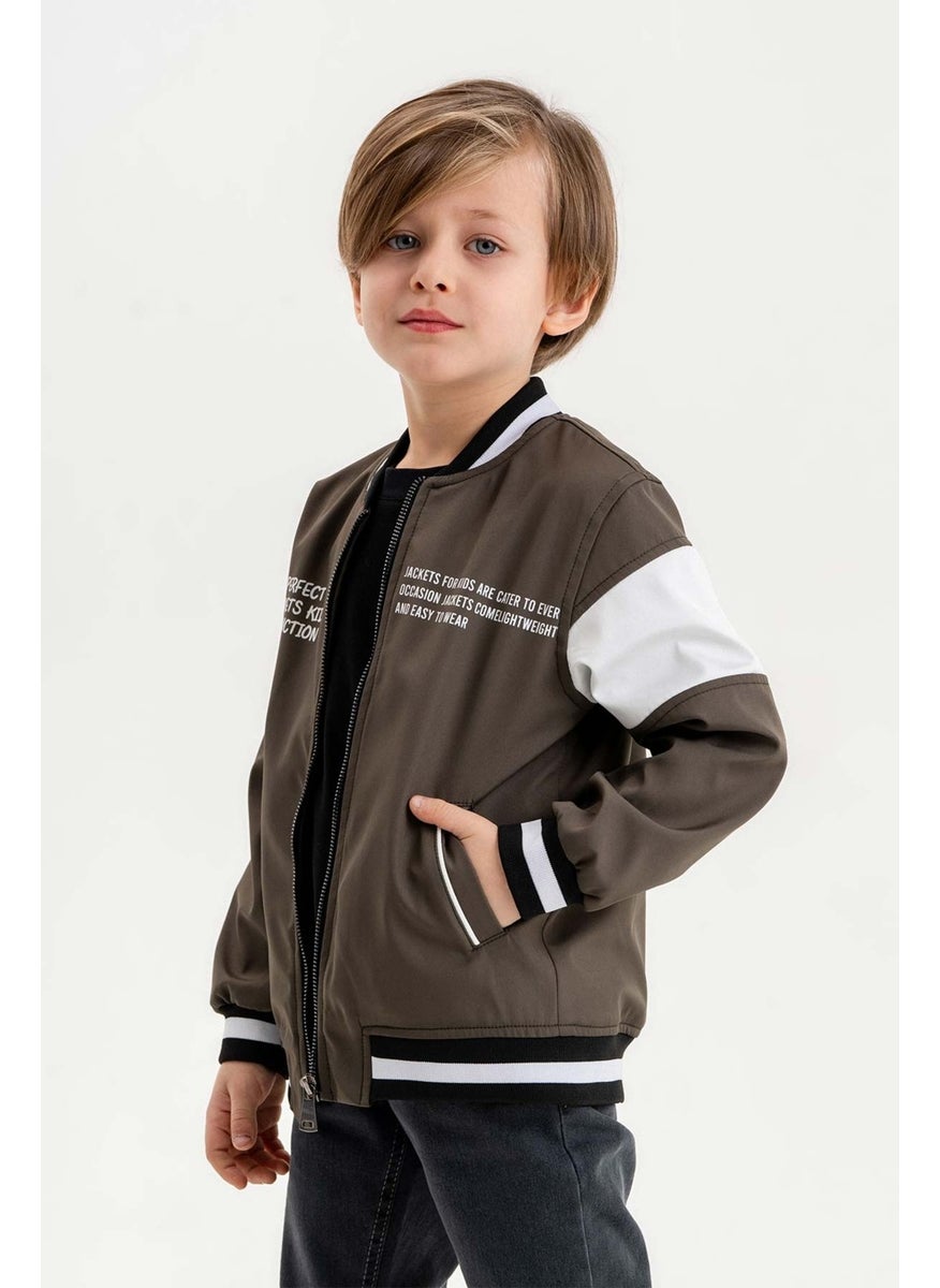 Gold Class Kidswear Double Pocket Zippered College Waterproof Boys Jacket  - Image 1