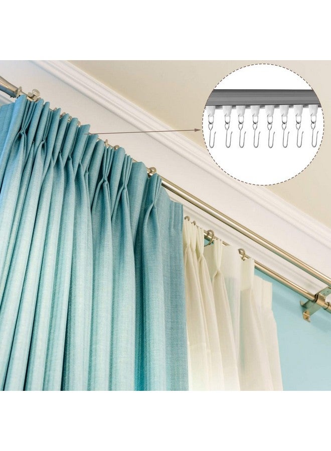 Jetec Jetec Metal Curtain Track Hooks S Shaped Small Curtain Metal Drape Wire Hooks for Ceiling Drape Track  - Image 5