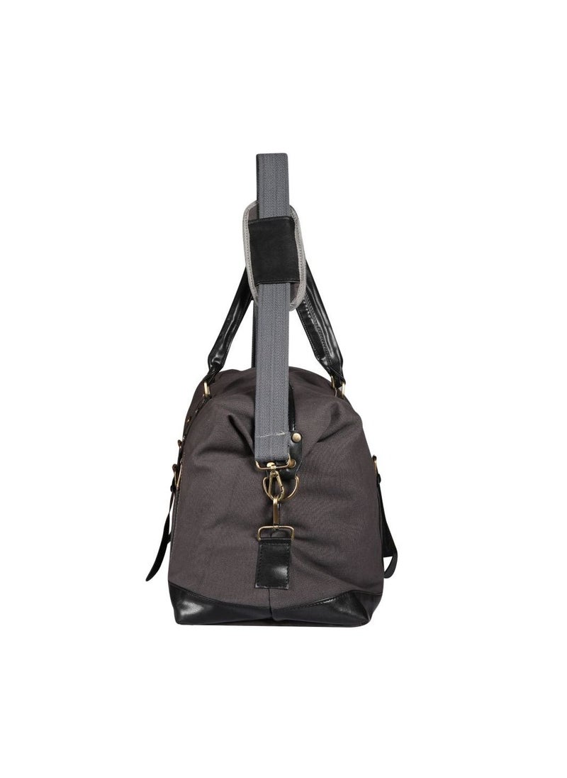 MOUNTHOOD - MOUNTHOOD Duffel / Duffle Bag for Men and Women - Premium Quality Long Lasting Canvas with Faux Leather - Polaris Dark Gray - Image 1