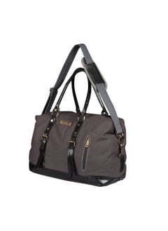 MOUNTHOOD MOUNTHOOD Duffel / Duffle Bag for Men and Women - Premium Quality Long Lasting Canvas with Faux Leather - Polaris Dark Gray  - Image 2