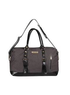 MOUNTHOOD MOUNTHOOD Duffel / Duffle Bag for Men and Women - Premium Quality Long Lasting Canvas with Faux Leather - Polaris Dark Gray  - Image 4
