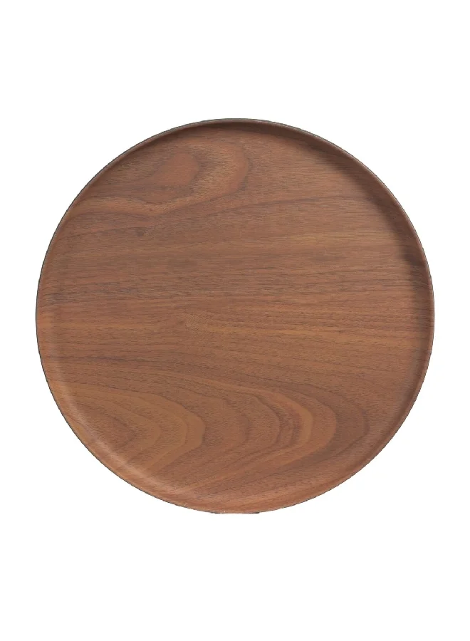 PARFAIT Elegant and Durable Bamboo Fibre Round Dining Plate Brown 28 cm BB22163BF