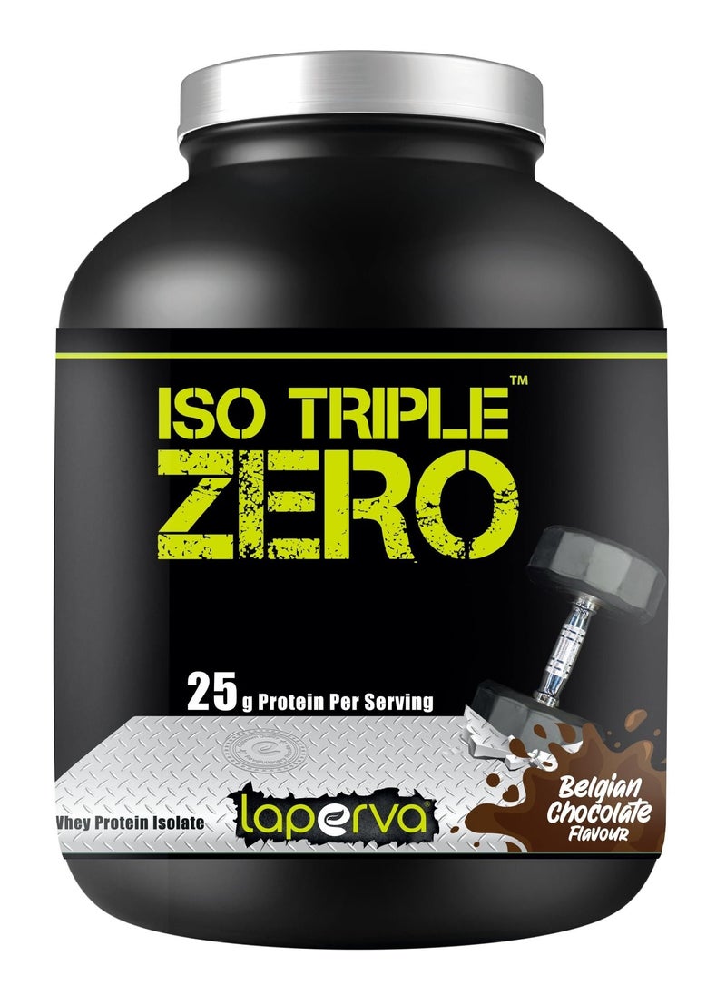 Laperva - Isolated Whey Protein Powder Triple Zero Next Generation 25g Protein Belgian Chocolate 5 Lb - Image 1