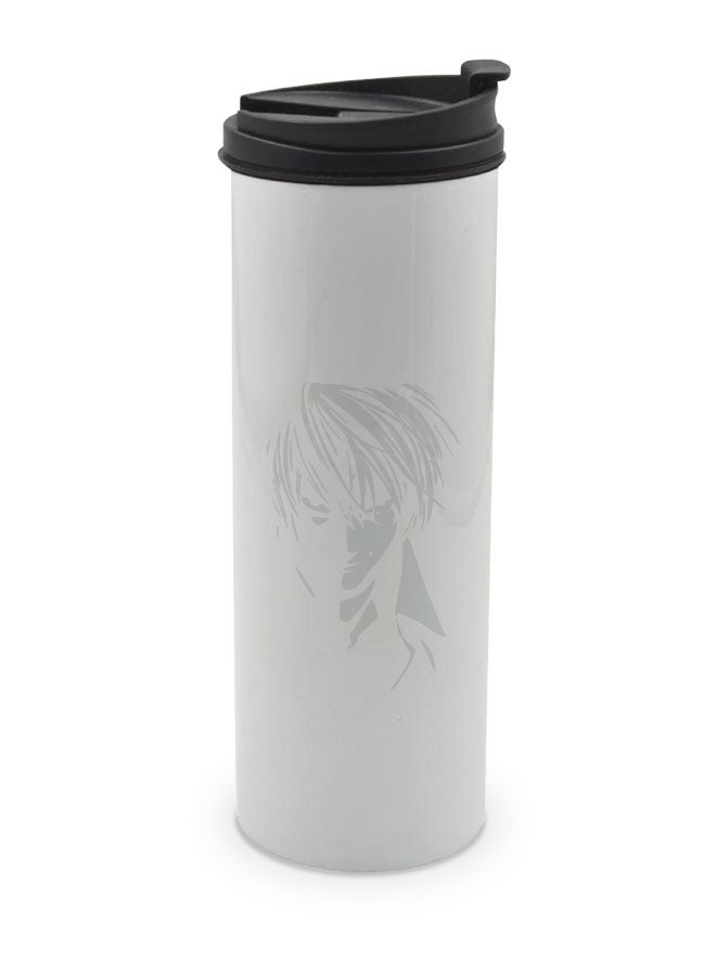 LIT كوب موت الموت الأبيض للمشروبات الساخنة - كوب أنمي موت الموت الأبيض - كوب سفر قهوة بأسلوب مانغا ياباني - ميسا أمانه - لايت ياغامي - Image 1