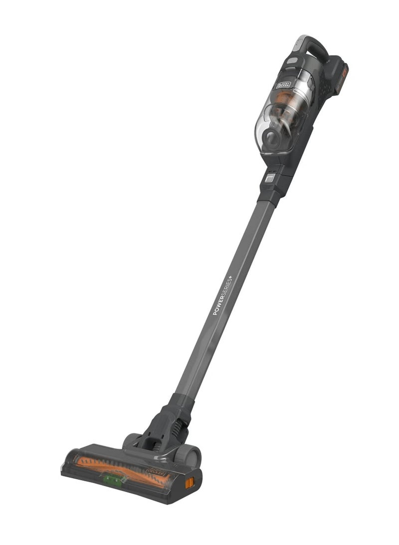 Black+Decker Cordless Stick Vacuum Cleaner, 18V, Cyclonic Filtration, Floor Sense Technology, Edge Cleaning, 40-Min Runtime, Self-Standing Design, LED Headlights - Image 1