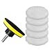 BDZMC 7PCS 3 Inch Wool Polishing Buffing Pad Polisher Buffer Drill Attachment with Hook and Loop Back M10 Drill Adapter Car Buffing Wheel Pads for Waxing Detailing Polishing - Image 2