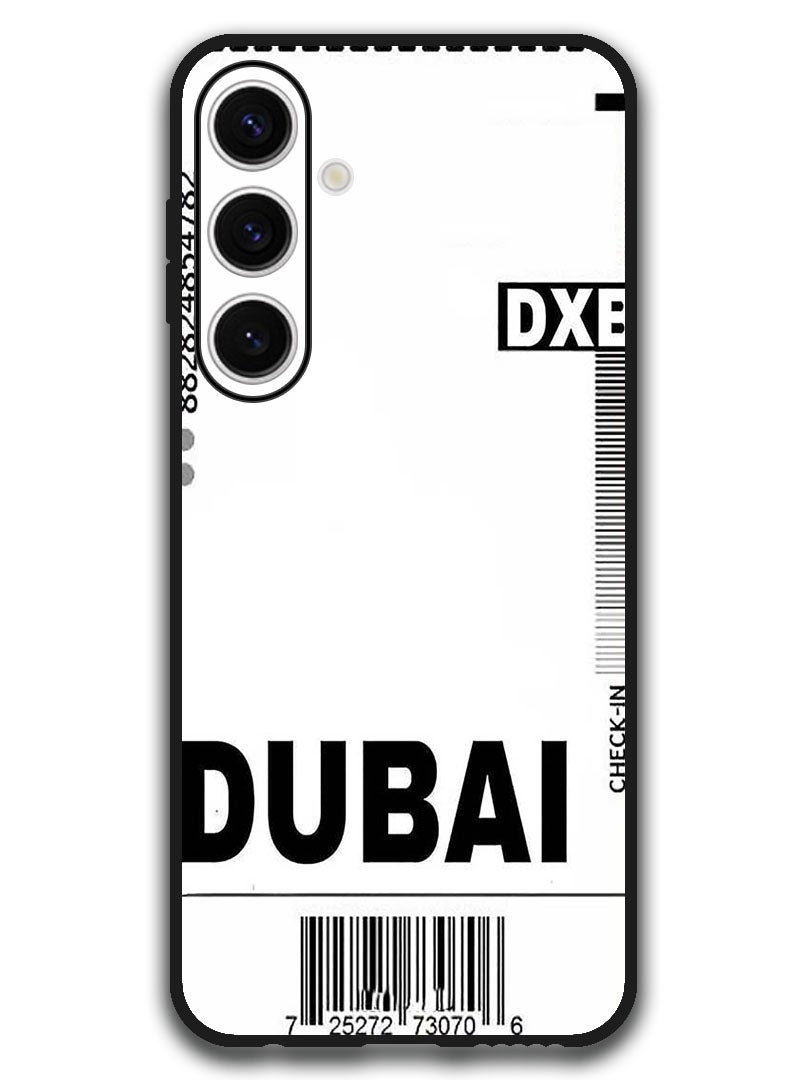 Theodor Protective Case Anti Scratch Shock Proof Bumper Cover For Samsung Galaxy S24 FE DXB Boarding pass - Image 1