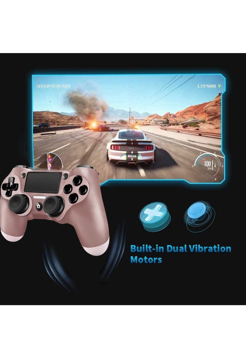 Generic - Wireless Controller for PlayStation 4 Compatible with PlayStation 4/PlayStation Slim/PlayStation Pro 6-Axis Motion Sensor and Dual Vibration New Model White - Image 1
