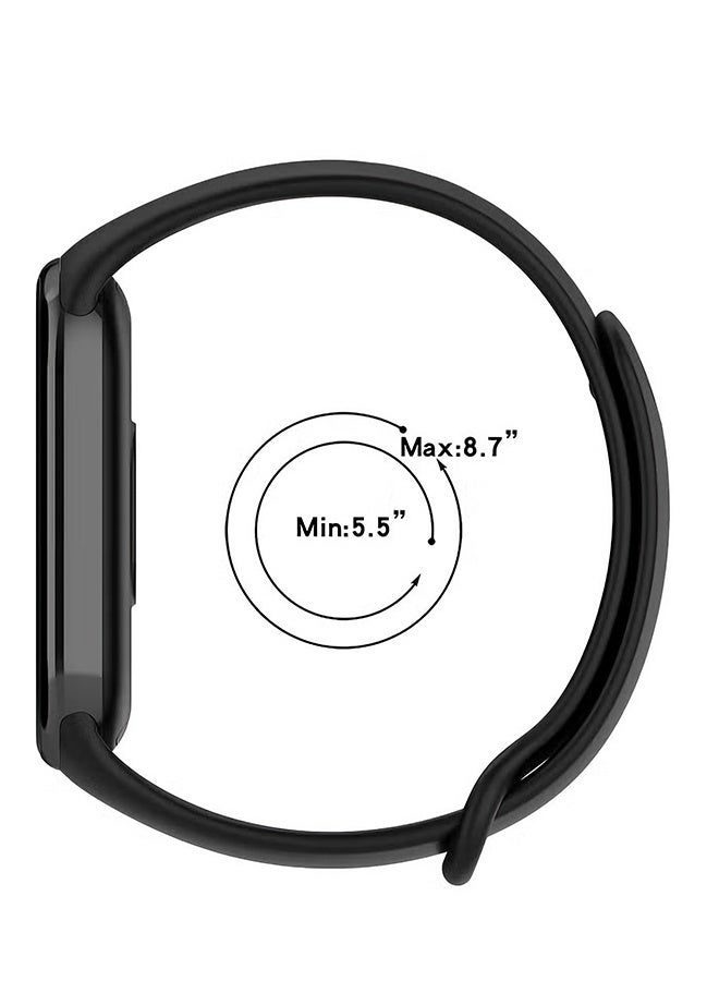 Happy D 4-piece replacement strap for Xiaomi Smart Band 8/9/10,Soft Silicone Clip Replacement Band For Xiaomi Mi Band 8/9/10 - Image 4