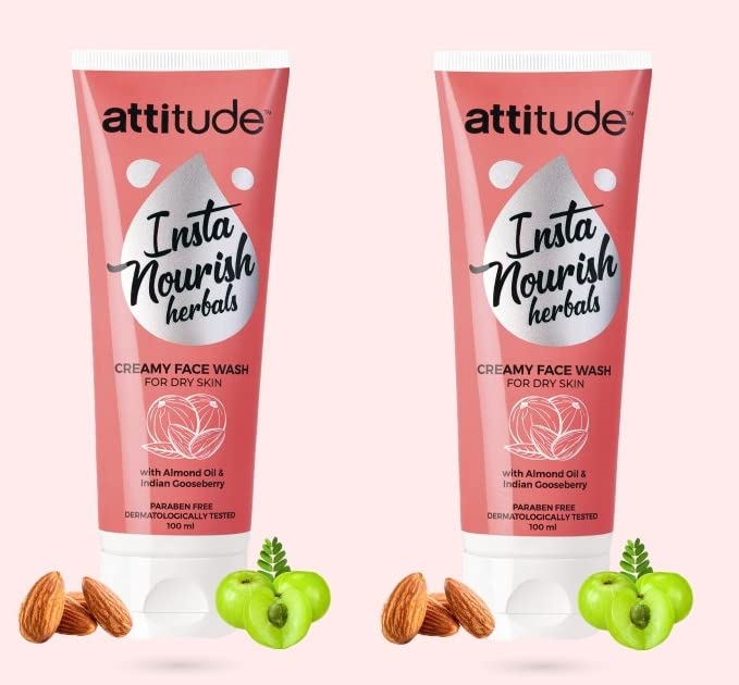 Amway Attitude Insta Nourish Herbals Creamy Face Wash Pack of 2