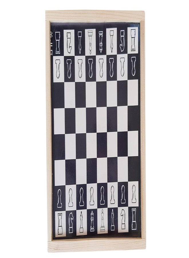 JLG Magnetic 2 in 1 Board Chess Ludo13x13 inches Wooden Framed Games - Image 3
