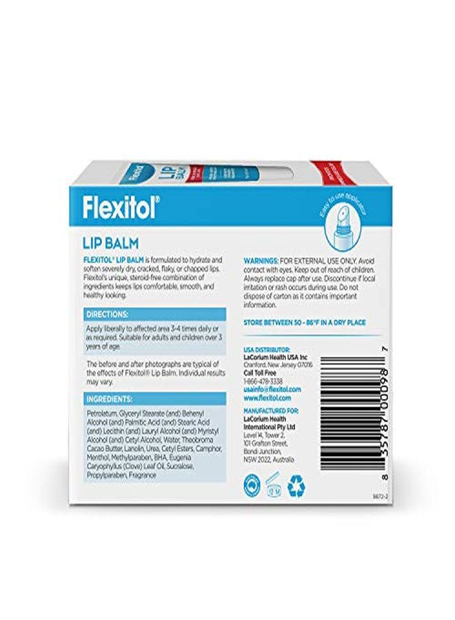 Flexitol Lip Balm, 0.35 Ounce Tube (3 Pack) - Image 3
