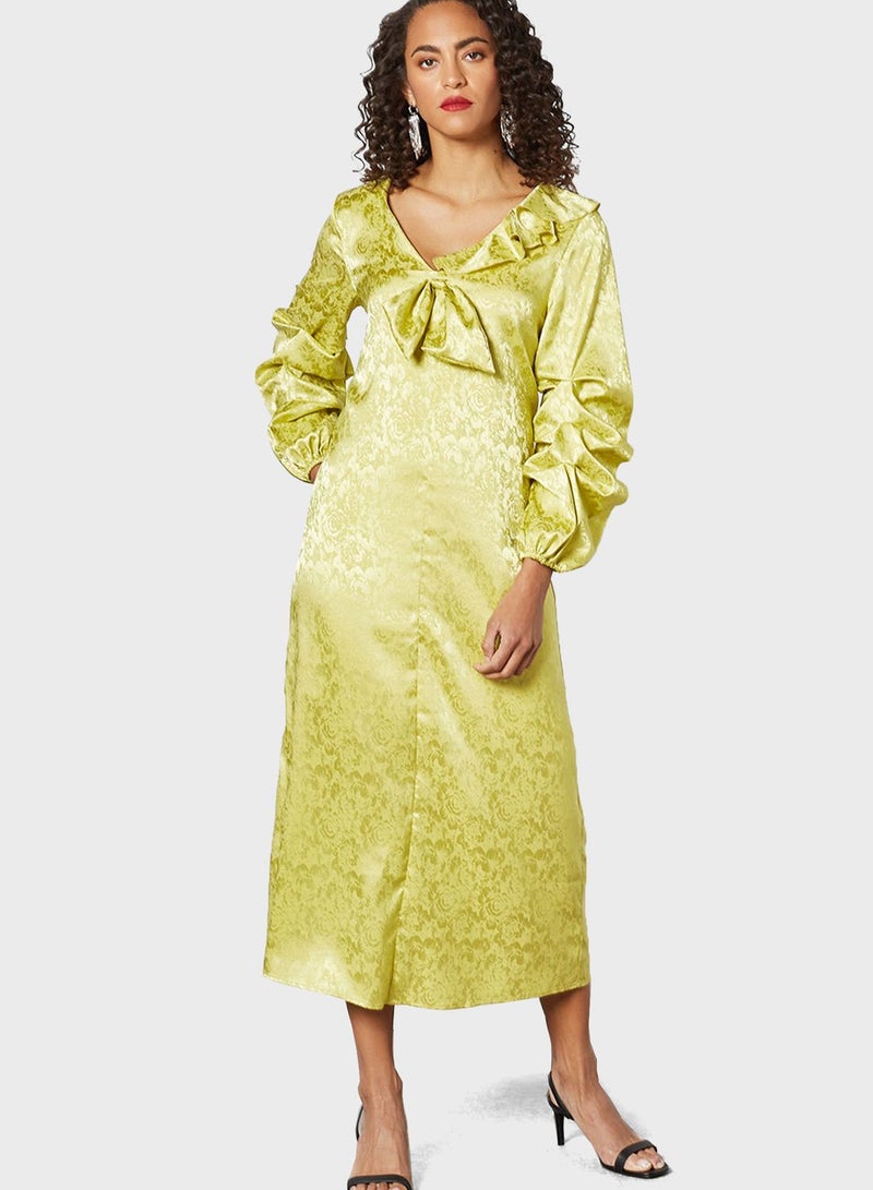 سيفي فور هانيا فستان مزين بكشكش - Image 1