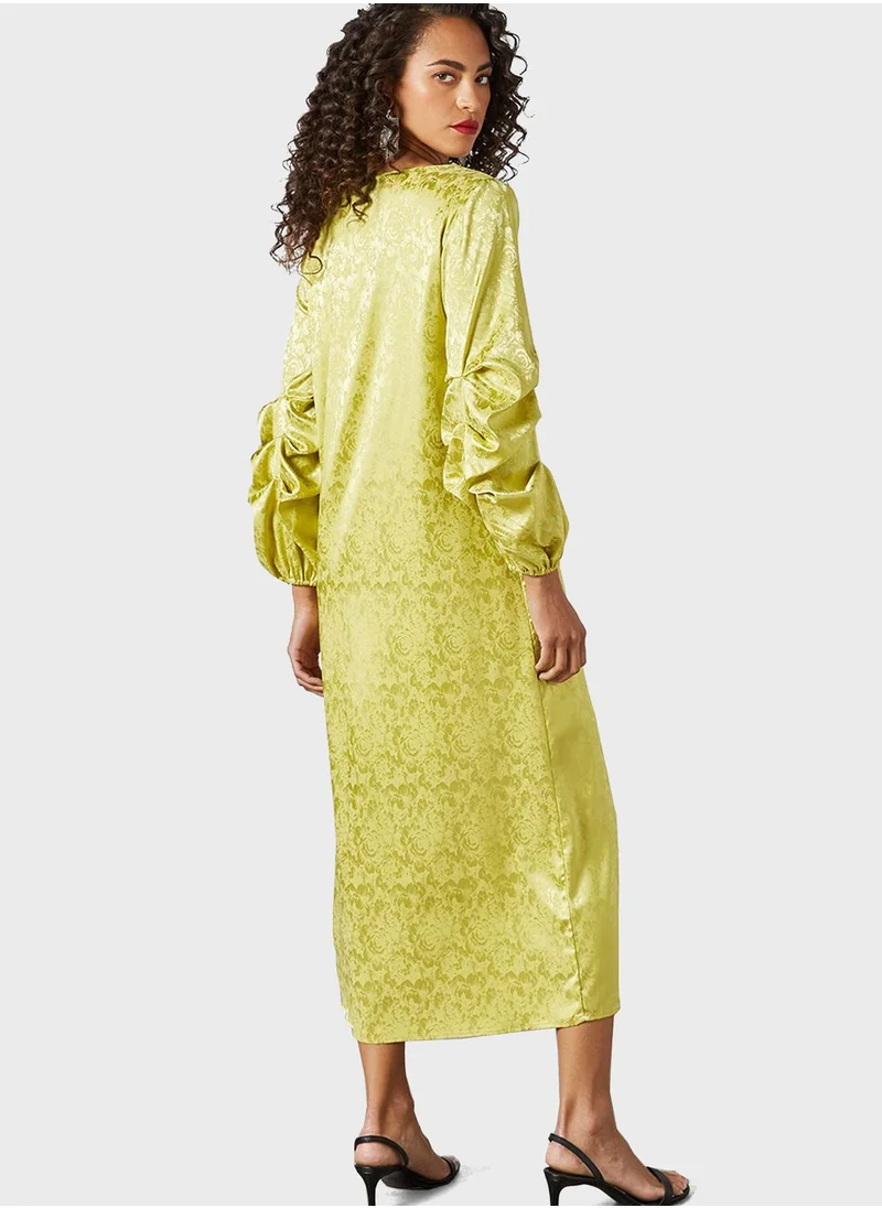 SIVVI for HANIYA Printed Ruffle Detail Dress