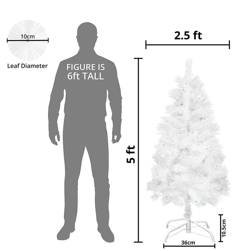 Northland Artificial White Christmas Tree 5 Feet Heavy Bushy Christmas Tree for Christmas Decorations Xmas Tree Christmas Tree 5 Feet for Home Church Office School College Only Tree - Image 4