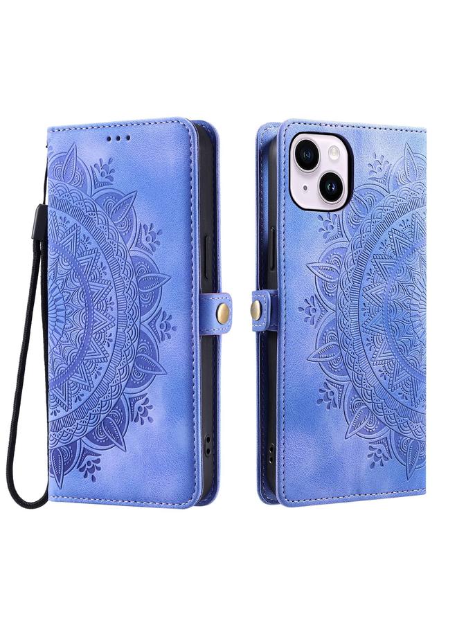 S-TOP Case For iPhone 15 Skin Feel Totem Embossed Leather Phone Case - Image 3